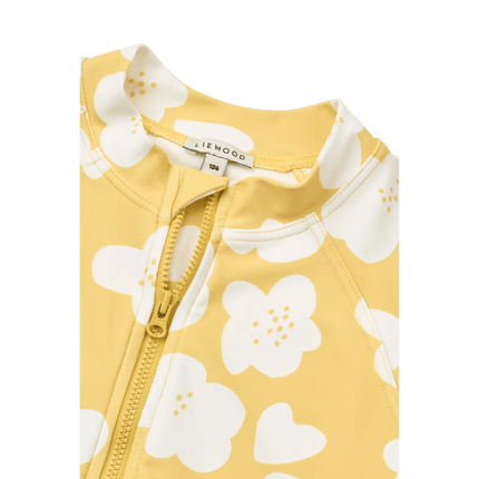 Liewood Zwempak Kind Max Flower / Lemon Yellow koop je bij Babywinkel