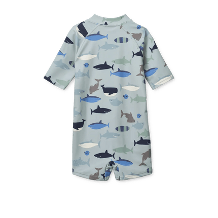 Liewood Zwempak Kind Max Shark / Dove Blue koop je bij Babywinkel