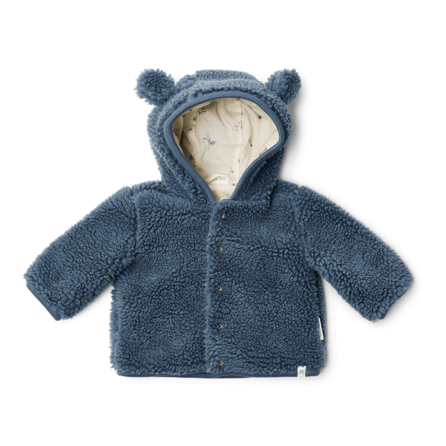 Little Dutch Babyjasje Teddy Stone Blue - Babywinkel - 8721122583494