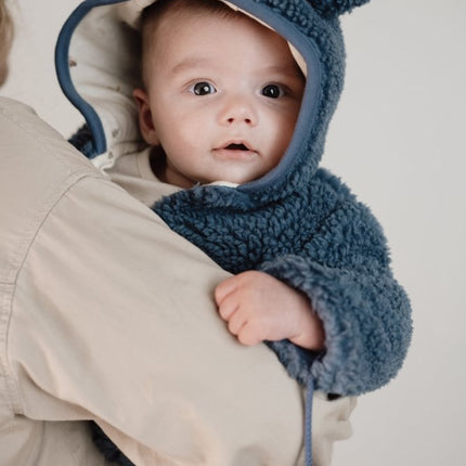 Little Dutch Babyjasje Teddy Stone Blue - Babywinkel - 8721122583494