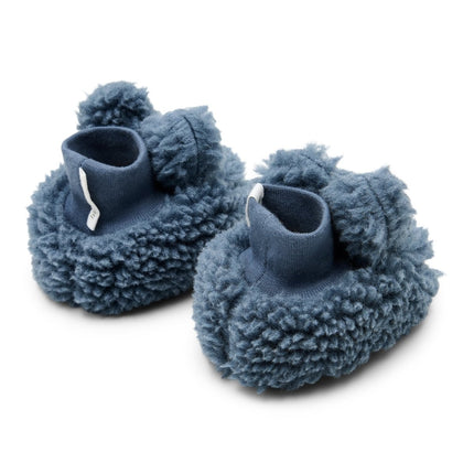 Little Dutch Babyslofjes Teddy Stone Blue - Babywinkel - 8721122583722