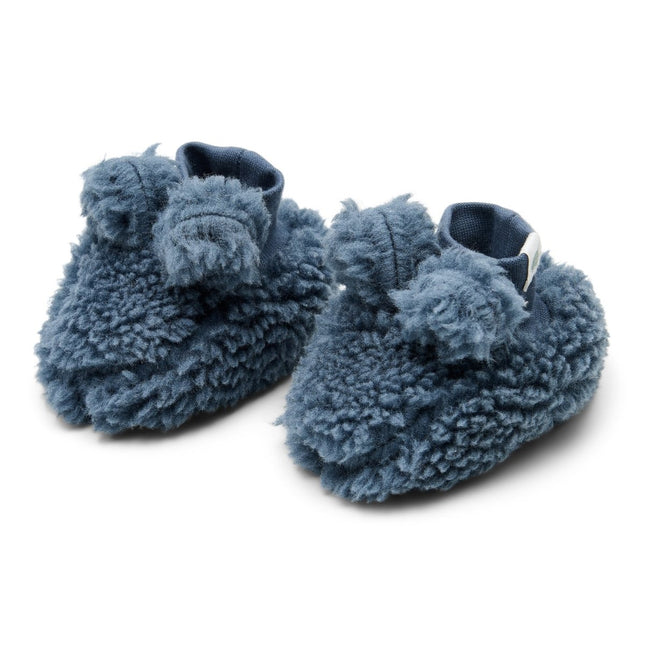 Little Dutch Babyslofjes Teddy Stone Blue - Babywinkel - 8721122583722