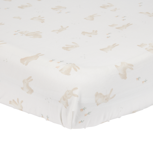 <tc>Little Dutch</tc> Prześcieradło do łóżeczka White Baby Bunny 70X140/150Cm