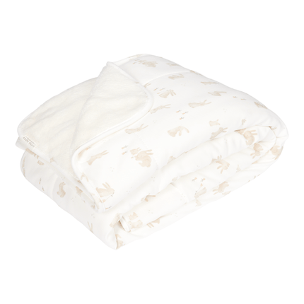 Little Dutch Ledikantdeken Wit Baby Bunny koop je bij Babywinkel
