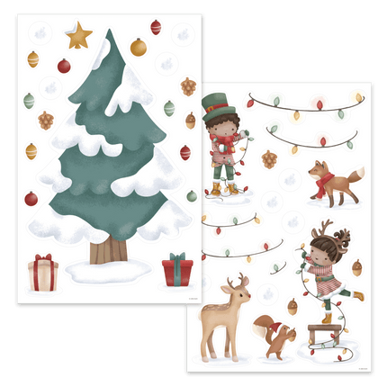 Little Dutch Raamstickers Kerstboom koop je bij Babywinkel