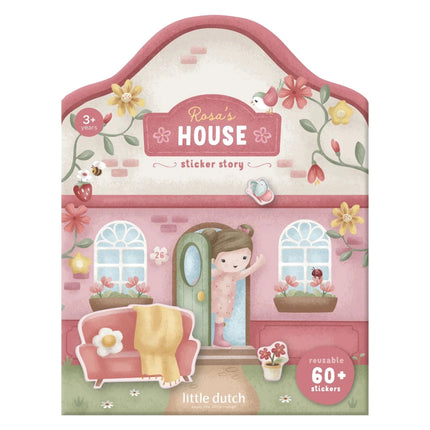 Little Dutch Stickerboek Rosa Herbuikbaar koop je bij Babywinkel