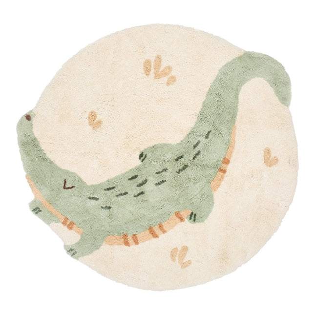 Little Dutch Vloerkleed Krokodil Groen koop je bij Babywinkel