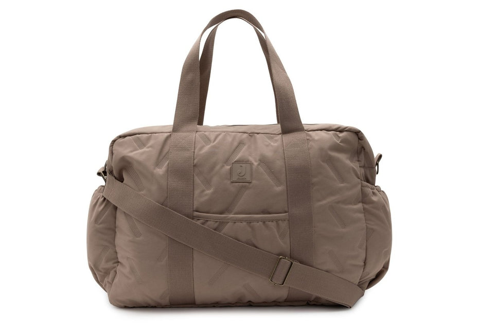 Luiertas Embossed Lily - Milky Coffee - Babywinkel - 8717329401013