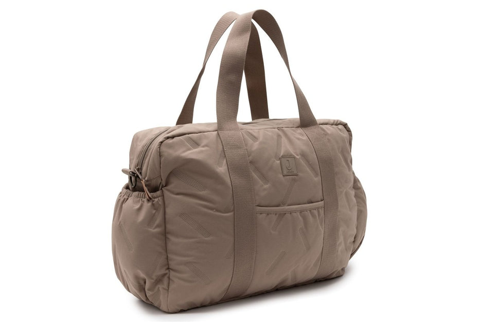 Luiertas Embossed Lily - Milky Coffee - Babywinkel - 8717329401013