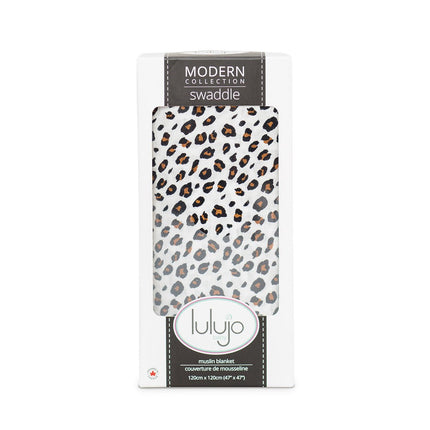 Lulujo Hydrofiele Doek Leopard 120x120cm - Lulujo - Babywinkel - 628233451620