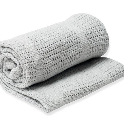 Lulujo Wiegdeken Cellular Grey koop je bij Babywinkel