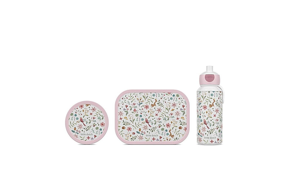 Lunchset Campus (drinkfles pop - up + lunchbox + fruitbox) - Fairy Wonders - Babywinkel - 8720294058588