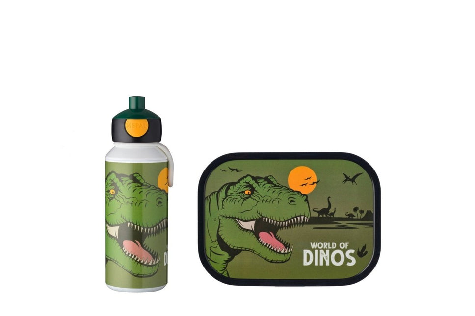 Lunchset Campus Drinkfles+Lunchbox Dino - Babywinkel - 8711269987873