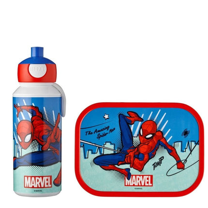Lunchset Campus Drinkfles+Lunchbox Spiderman - Babywinkel - 8720294012658