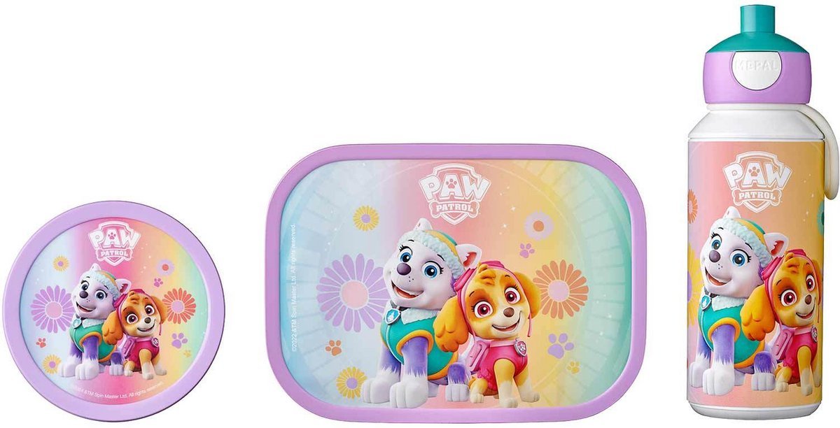 Lunchset Campus (pu+lb+fb) - Paw Patrol Girls - Babywinkel - 8720294039617