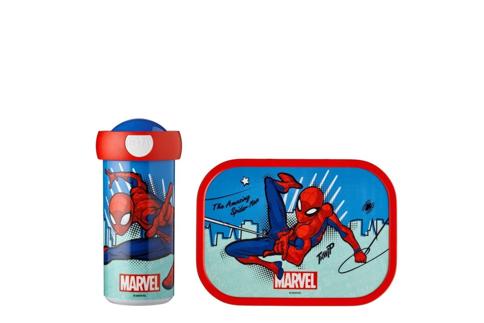 Lunchset Campus Schoolbeker+Lunchbox Spiderman - Babywinkel - 8720294012696