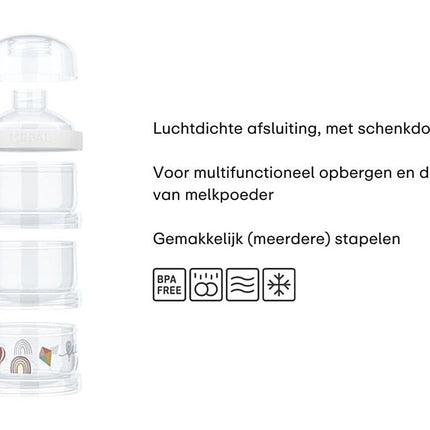 Melkpoedertoren Mepal Mio 3 - delig - Little Goose - Babywinkel - 8720294049296