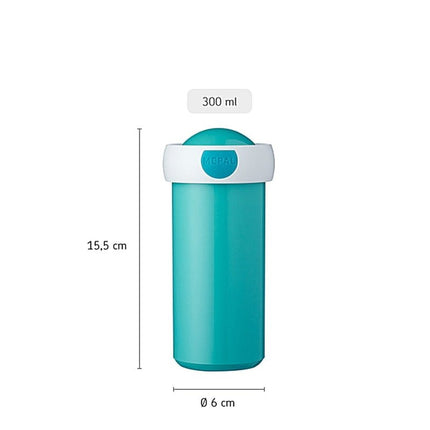 Mepal Schoolbeker Campus 300ml Turquoise - Mepal - Babywinkel - 8711269946894