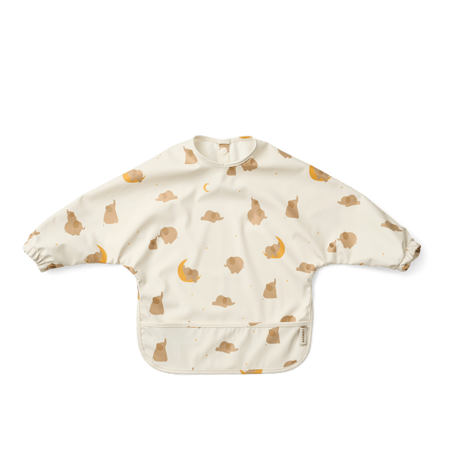 Merle Printed Cape Bib Elephant / Creme de la creme - Babywinkel - 5715493491383
