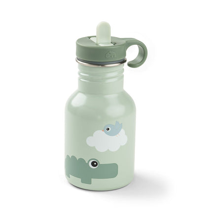 Metalen drinkfles Playground Green 350 ml koop je bij Babywinkel