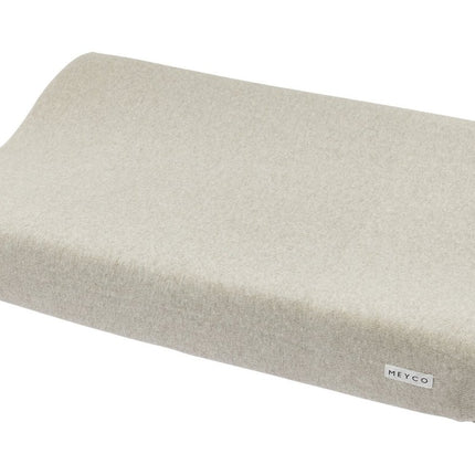 Meyco Aankleedkussenhoes Knit Basic Sand Melange - Meyco - Babywinkel - 4054703630206