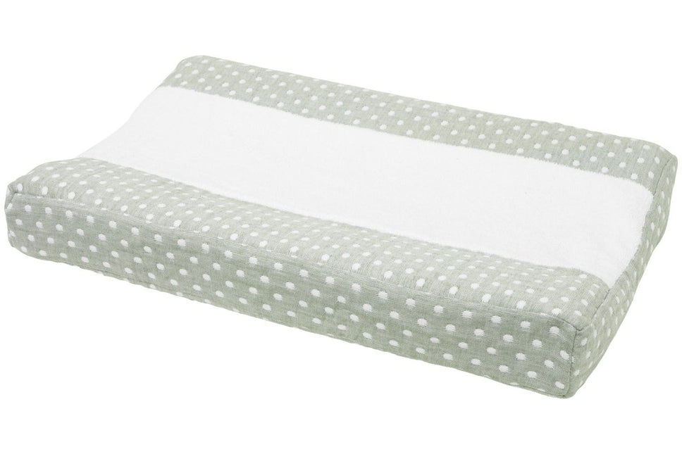 Meyco Aankleedkussenhoes Little Dots Forest Green - Meyco - Babywinkel - 4054703216325