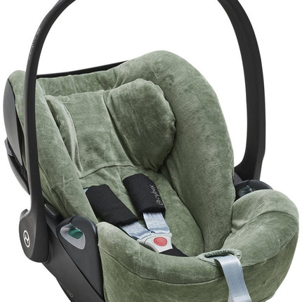 Meyco Autostoelhoes Groep 0 Cloud - Z Velvet Forest Green - Meyco - Babywinkel - 4054703524147