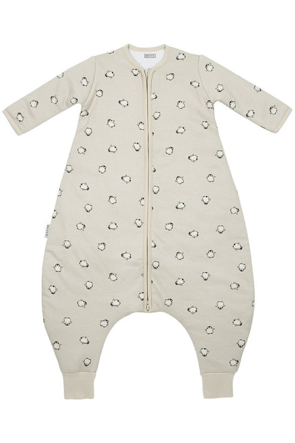 Meyco Baby Penguin Baby Winter Slaapoverall Jumper Met Vaste Mouw Soft Sand koop je bij Babywinkel