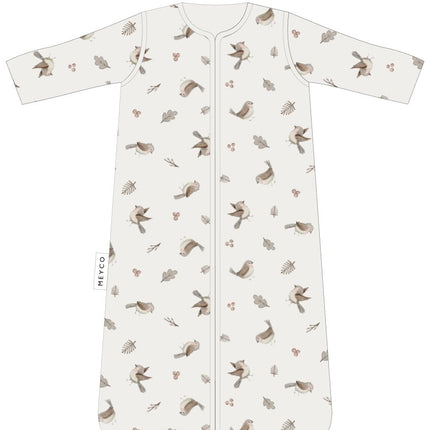 Meyco Baby Robin Baby Slaapzak Met Afritsbare Mouwen Multicolour - Meyco - Babywinkel - 4054703824032