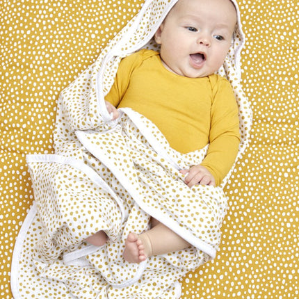 Meyco Badcape Baby 2St Basic Jersey Cheetah Honey Gold - Meyco - Babywinkel - 4054703872378