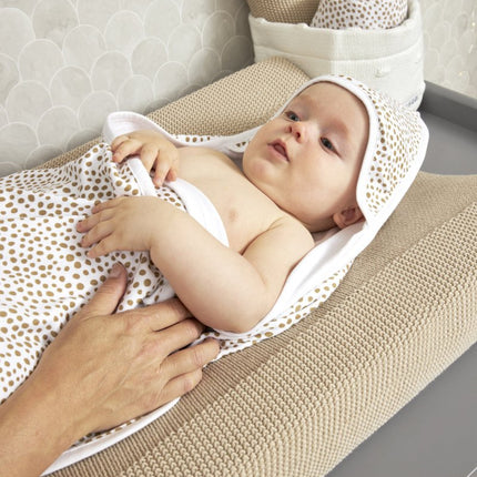 Meyco Badcape Baby 90X90cm Cheetah Taupe - Meyco - Babywinkel - 4054703517484