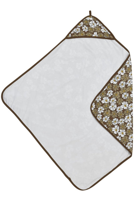 Meyco Badcape Baby 90X90cm Vintage Flower Taupe - Meyco - Babywinkel - 4054703517866
