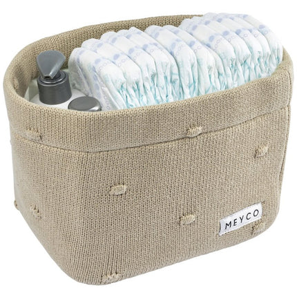 Meyco Commodemandje Medium Mini Knots Sand - Meyco - Babywinkel - 4054703430790