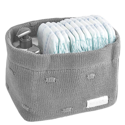 Meyco Commodemandje Small Knots Grijs - Meyco - Babywinkel - 4054703823592
