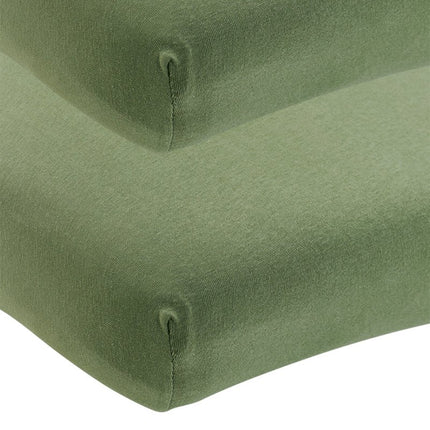 Meyco Hoeslaken 2St Olive Green 70X140X150cm - Meyco - Babywinkel - 4054703668520