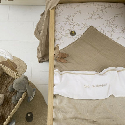 Meyco Hoeslaken Branches Co - Sleeper Sand 50X90cm - Meyco - Babywinkel - 4054703640694