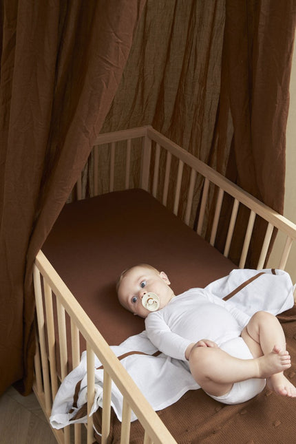 Meyco Hoeslaken Jersey 2St 40X80/90 Chocloate - Meyco - Babywinkel - 4054703632194