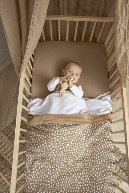Meyco Hoeslaken Jersey 2St 60X120 Taupe - Meyco - Babywinkel - 4054703642179