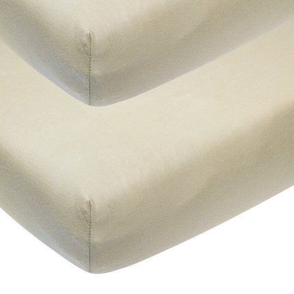 Meyco Hoeslaken Jersey 2St 70X140/150 Sand - Meyco - Babywinkel - 4054703652062