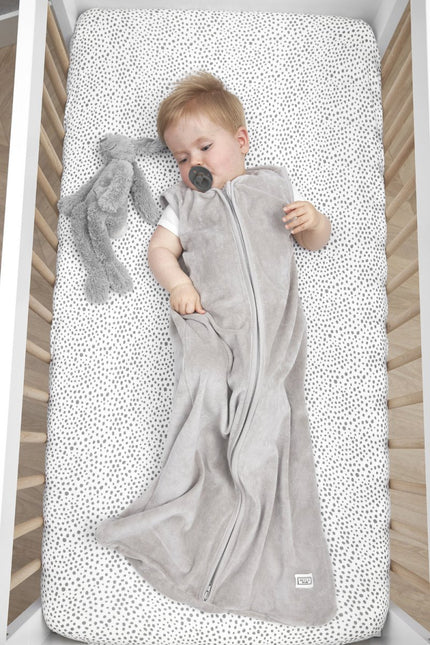Meyco Hoeslaken Jersey 70X140/150 Cheetah Grijs - Meyco - Babywinkel - 4054703565409