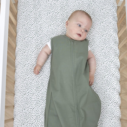 Meyco Hoeslaken Jersey Boxmatras 75X95 Cheetah Forest Green - Meyco - Babywinkel - 4054703566413
