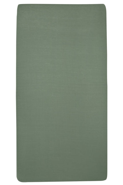 Meyco Hoeslaken Jersey Boxmatras 75X95cm Forest Green - Meyco - Babywinkel - 4054703566321