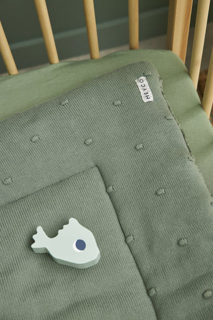 Meyco Hoeslaken Jersey Boxmatras 75X95cm Forest Green - Meyco - Babywinkel - 4054703566321
