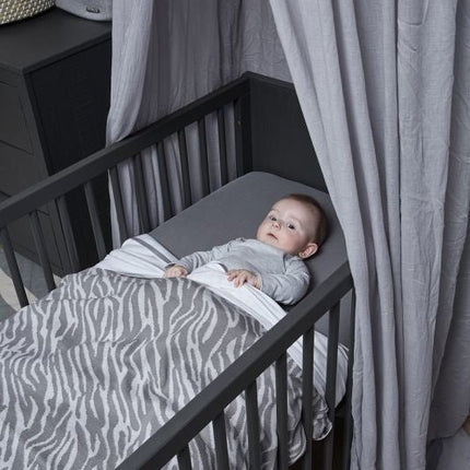 Meyco Hoeslaken Jersey Grijs 40x80/90 cm 2st - Meyco - Babywinkel - 4054703632040