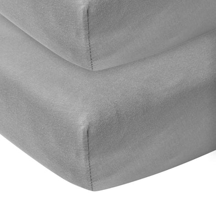 Meyco Hoeslaken Jersey Grijs 40x80/90 cm 2st - Meyco - Babywinkel - 4054703632040