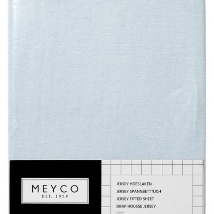 Meyco Hoeslaken Jersey Lichtblauw 70x140/150 cm - Meyco - Babywinkel - 4054703565034