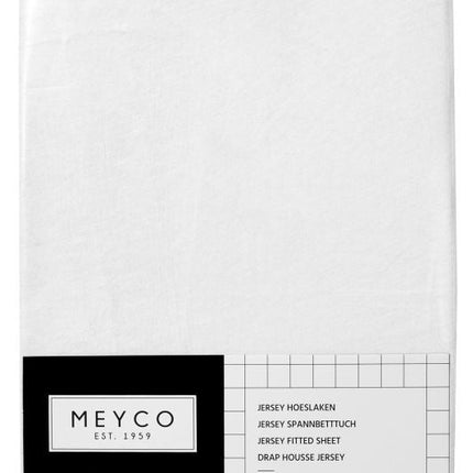 Meyco Hoeslaken Jersey Wit 40x80/90 cm - Meyco - Babywinkel - 4054703563009