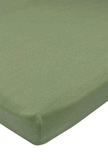 Meyco Hoeslaken Olive Green 75X95cm koop je bij Babywinkel