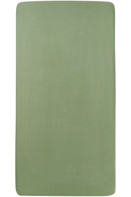 Meyco Hoeslaken Wieg Olive Green 40X80/90cm - Meyco - Babywinkel - 4054703668117