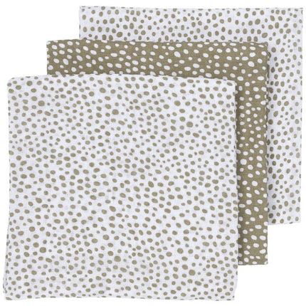 Meyco Hydrofiele Doek 3St Cheetah Taupe - Meyco - Babywinkel - 4054703452488
